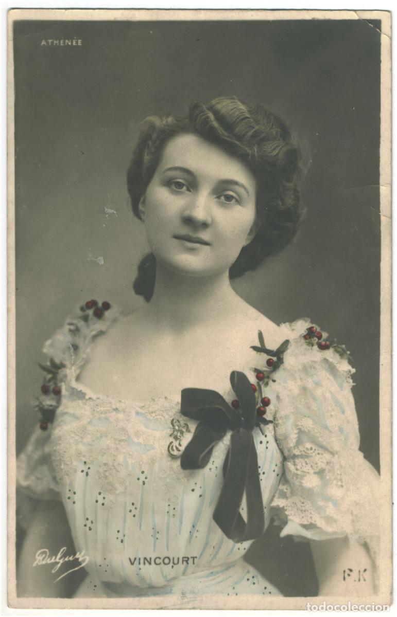 Postales: Actriz belle &eacute;poque VINCOURT_FK. Athen&eacute;e. Photo DuGuy