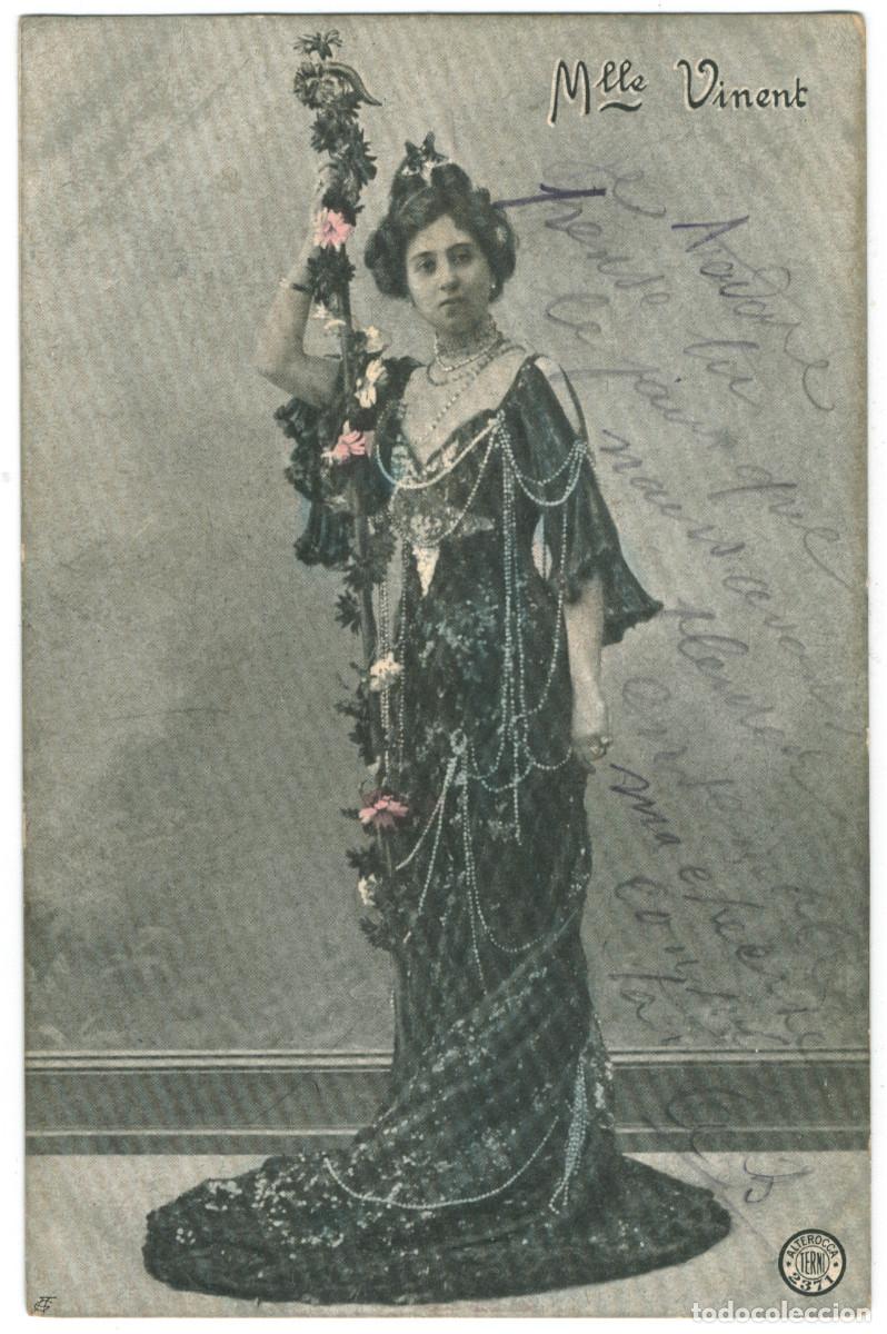 Postales: Actriz belle &eacute;poque VINENT, Mlle._Alterocca Terni. 2371