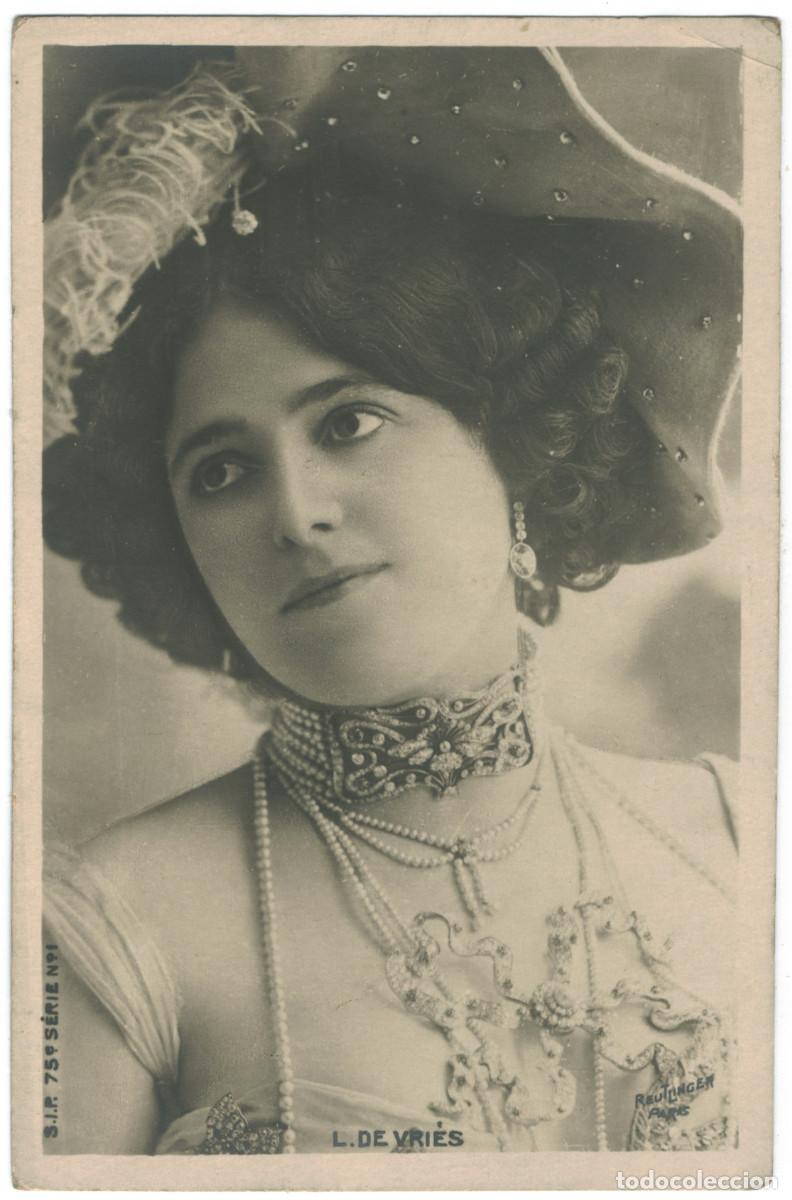 Postales: Actriz belle &eacute;poque VRI&Egrave;S, Liane de_SIP. 75-1. Photo Reutlinger