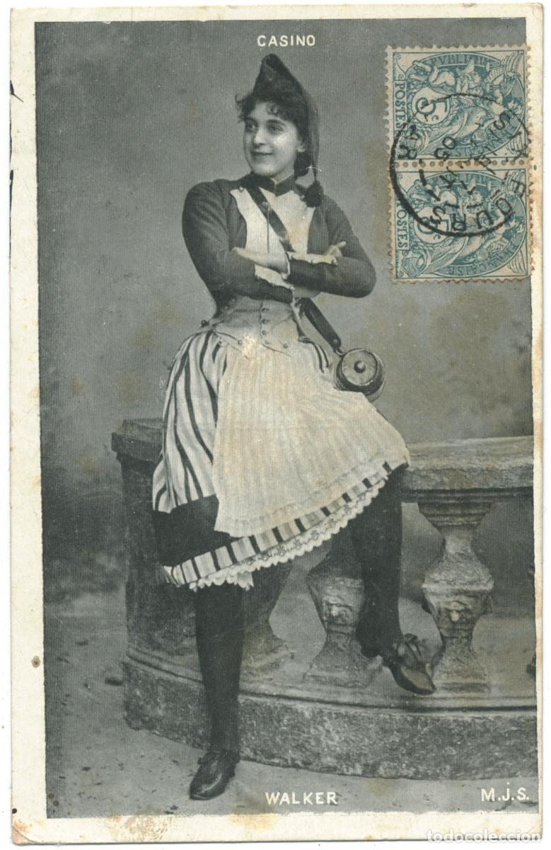 Postales: Actriz belle &eacute;poque WALKER_MJS. Casino