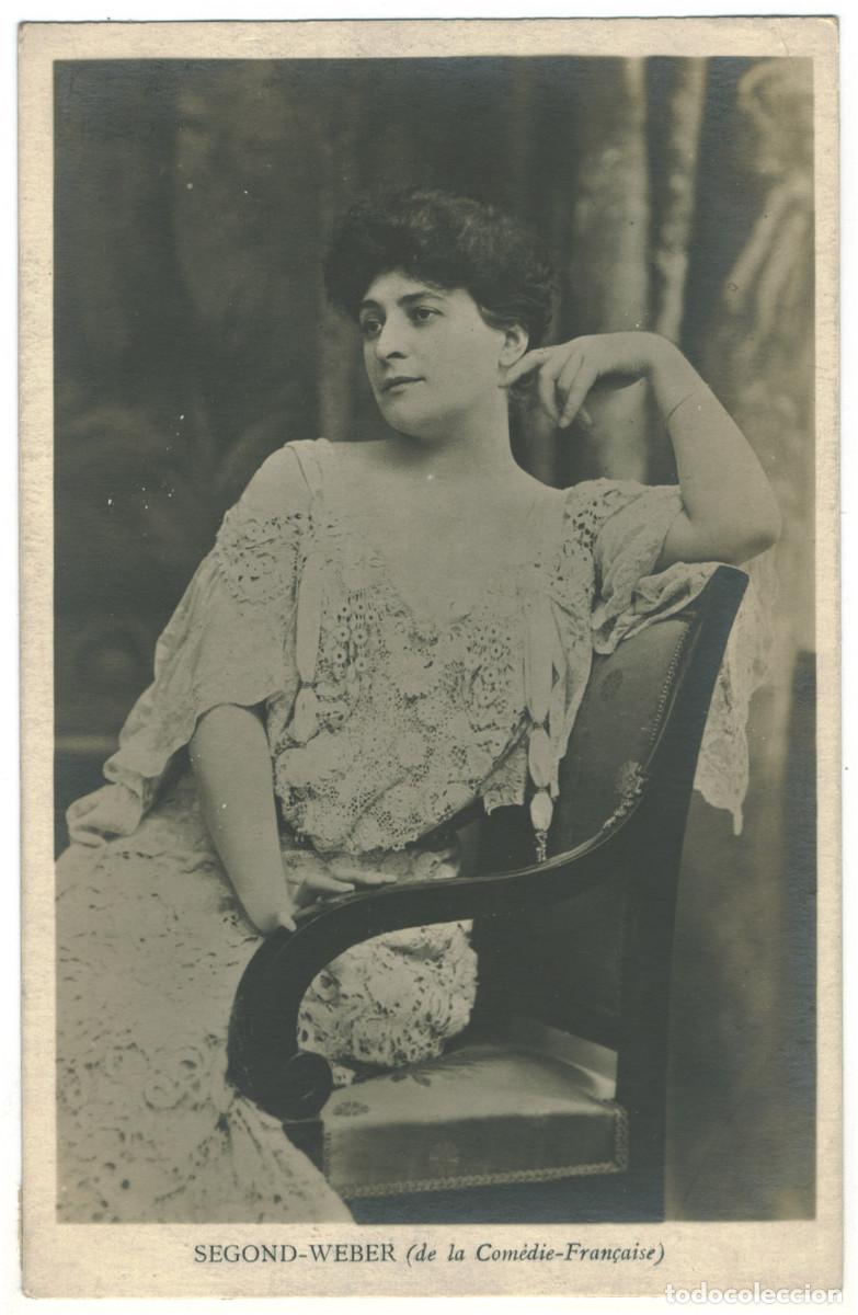 Postales: Actriz belle &eacute;poque WEBER, Segond_Sin datos. De la Com&eacute;die Fran&ccedil;aise