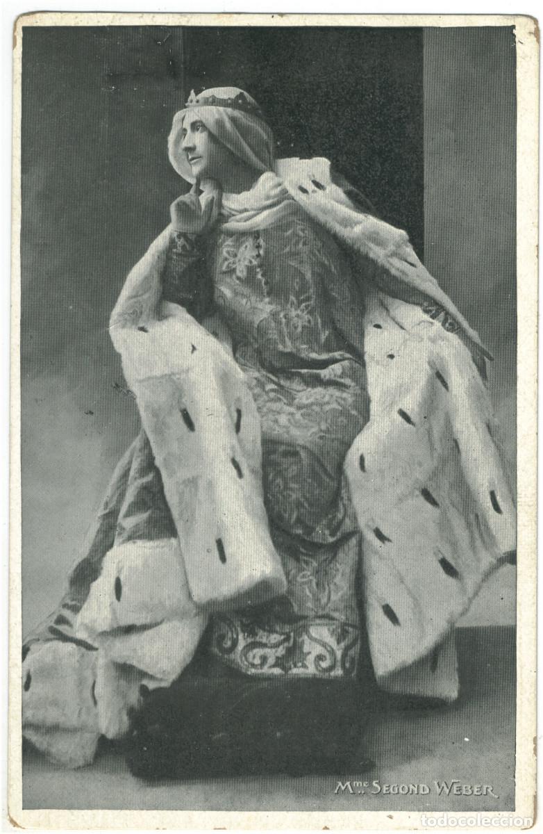 Postales: Actriz belle &eacute;poque WEBER, Segond_Au Meilleur March&eacute; (Paris)