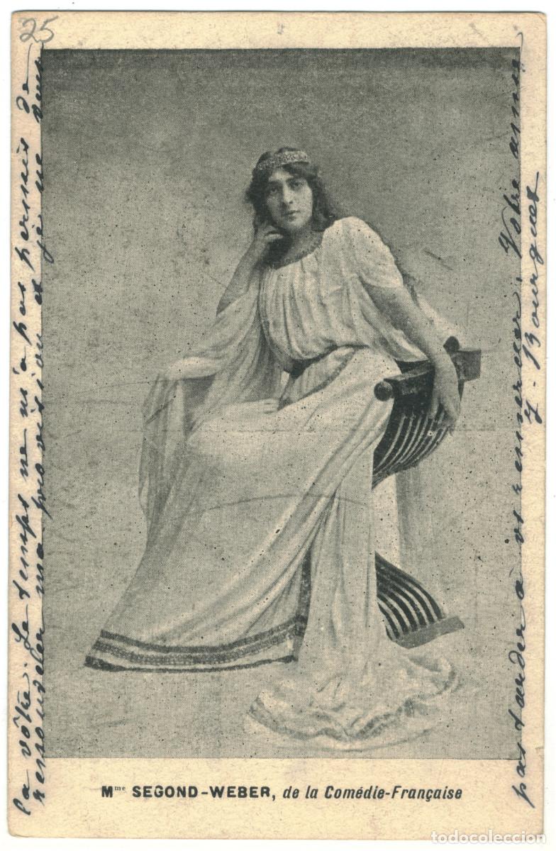 Postales: Actriz belle &eacute;poque WEBER, Segond_Sin datos. De la Com&eacute;die Fran&ccedil;aise