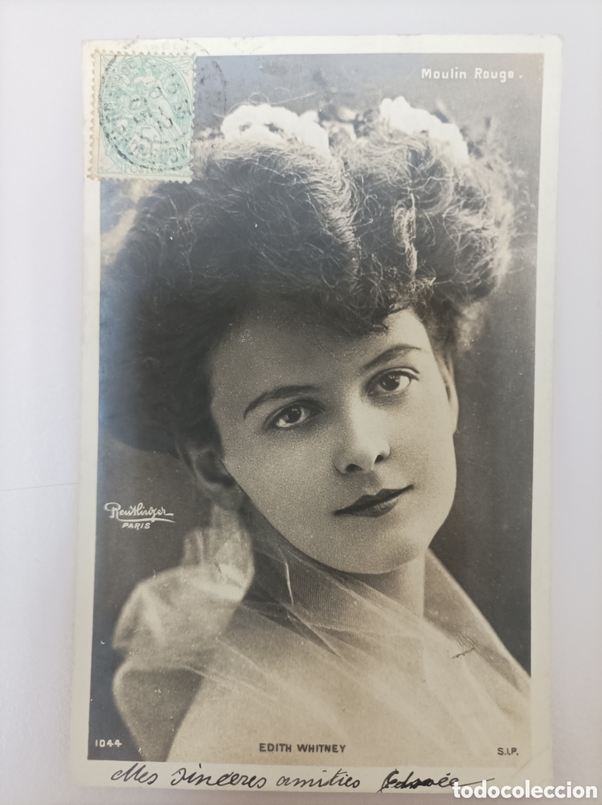 Postales: Actriz belle &eacute;poque WHITNEY, Edith_SIP. 1044. Moulin Rouge. Photo Reutlinger