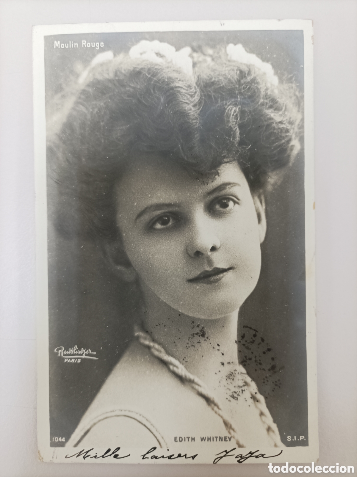 Postales: Actriz belle &eacute;poque WHITNEY, Edith_SIP. 1044. Moulin Rouge. Photo Reutlinger