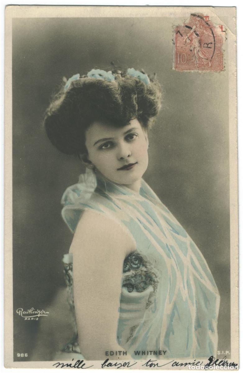 Postales: Actriz belle &eacute;poque WHITNEY, Edith_SIP. 986. Photo Reutlinger