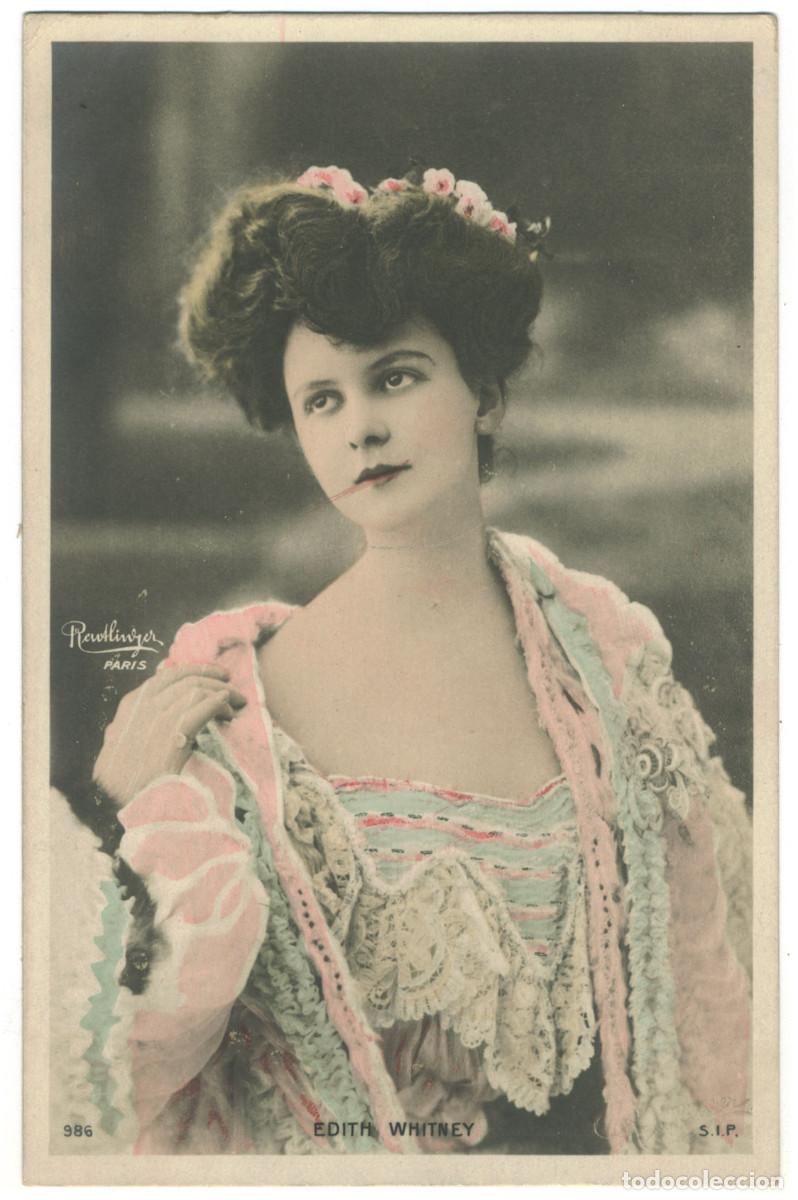 Postales: Actriz belle &eacute;poque WHITNEY, Edith_SIP. 986. Photo Reutlinger