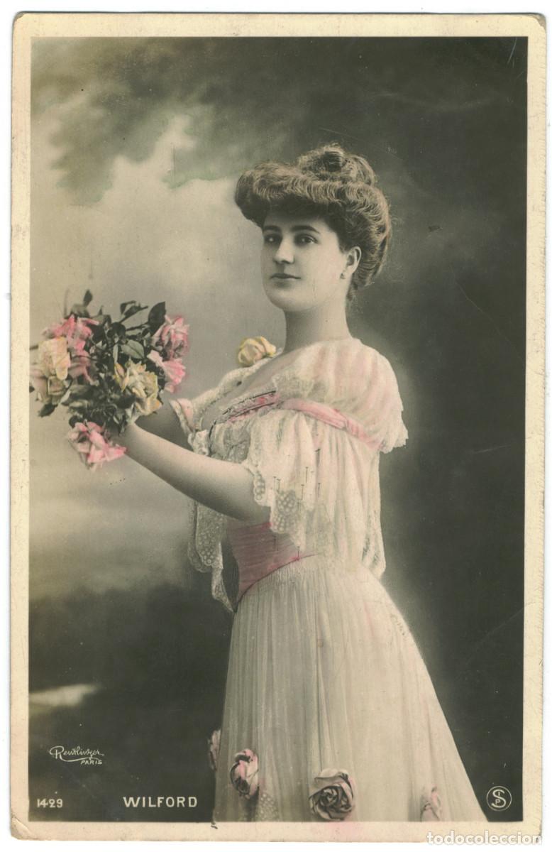 Postales: Actriz belle &eacute;poque WILFORD_SIP. 1429. Photo Reutlinger
