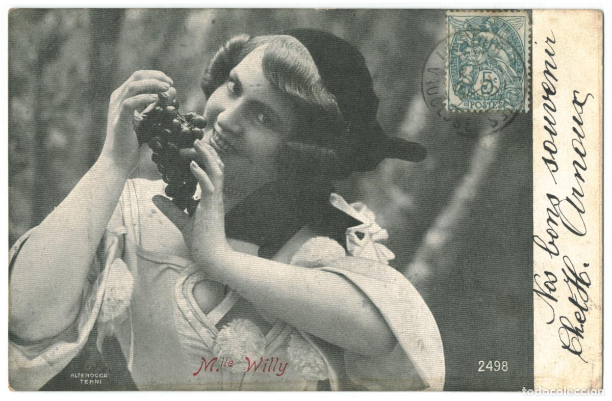 Postales: Actriz belle &eacute;poque WILLY_Alterocca Terni. 2498