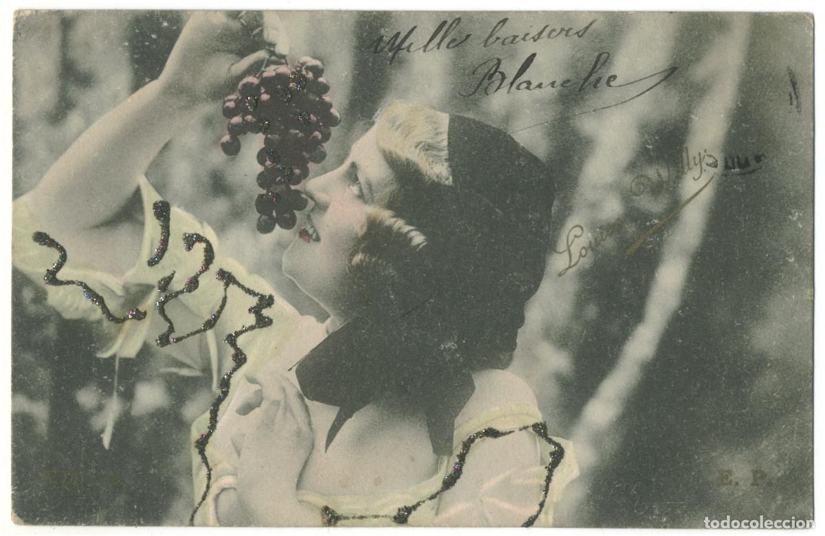 Postales: Actriz belle &eacute;poque WILLY, Louise [uvas]_EP. VII-2