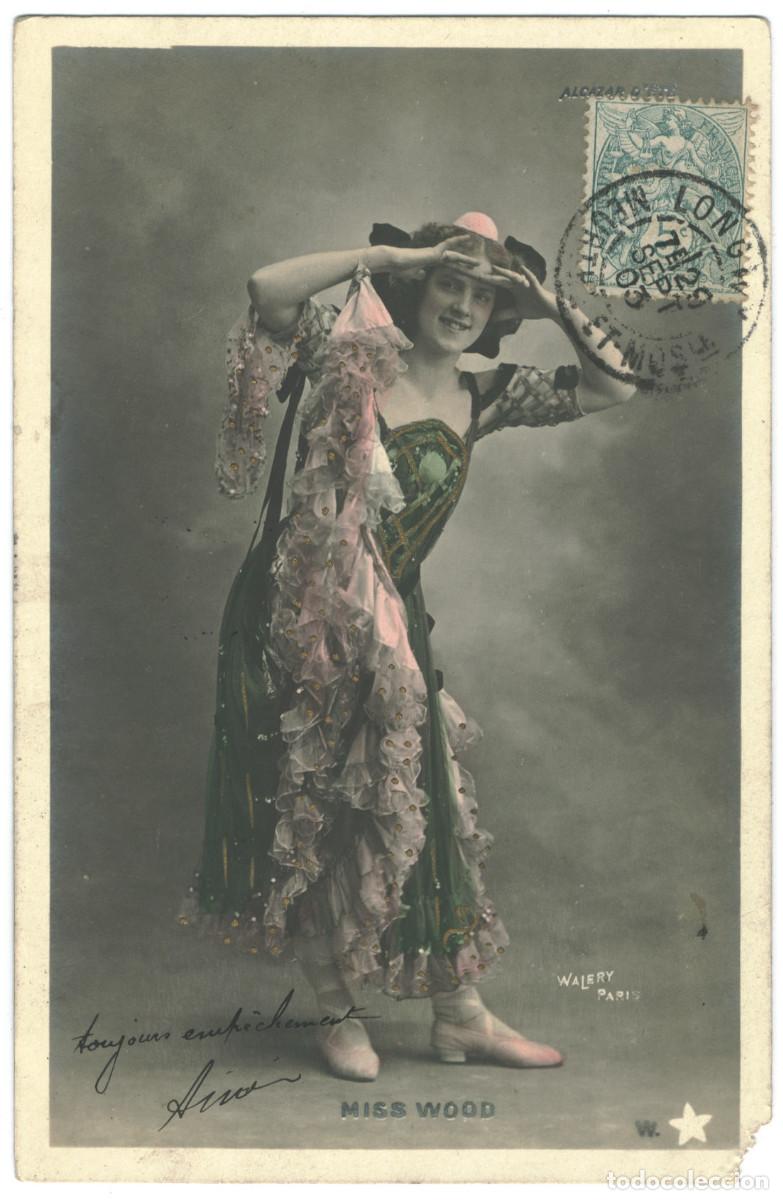Postales: Actriz belle &eacute;poque WOOD, Miss_W &Eacute;toile. 3. Photo Wal&eacute;ry