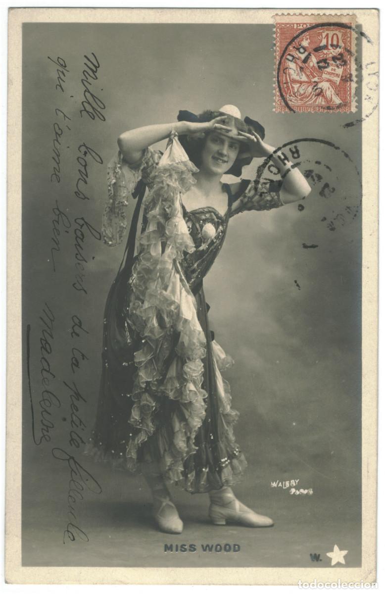 Postales: Actriz belle &eacute;poque WOOD, Miss_W &Eacute;toile. 3. Photo Wal&eacute;ry