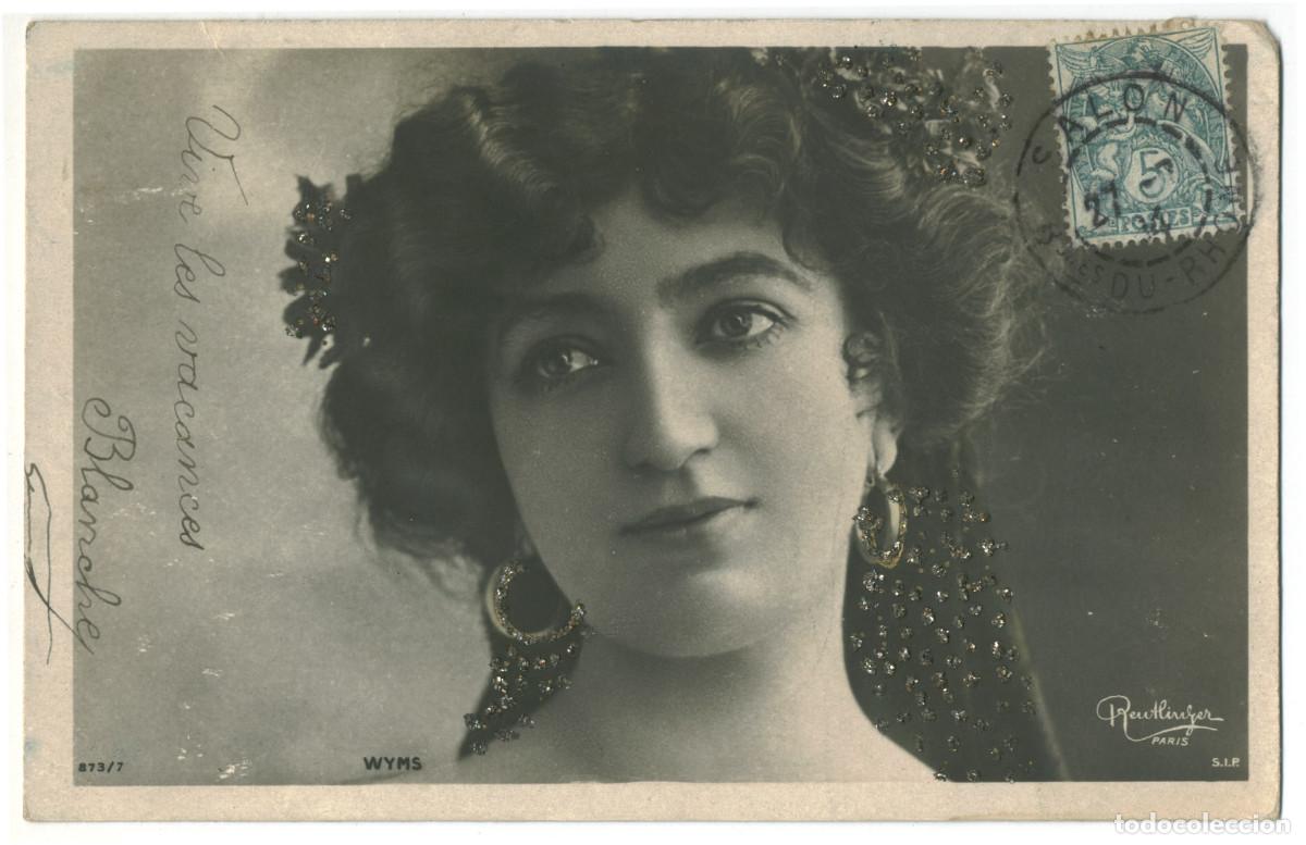 Postales: Actriz belle &eacute;poque WYNS, Charlotte_SIP. 873-7. Photo Reutlinger