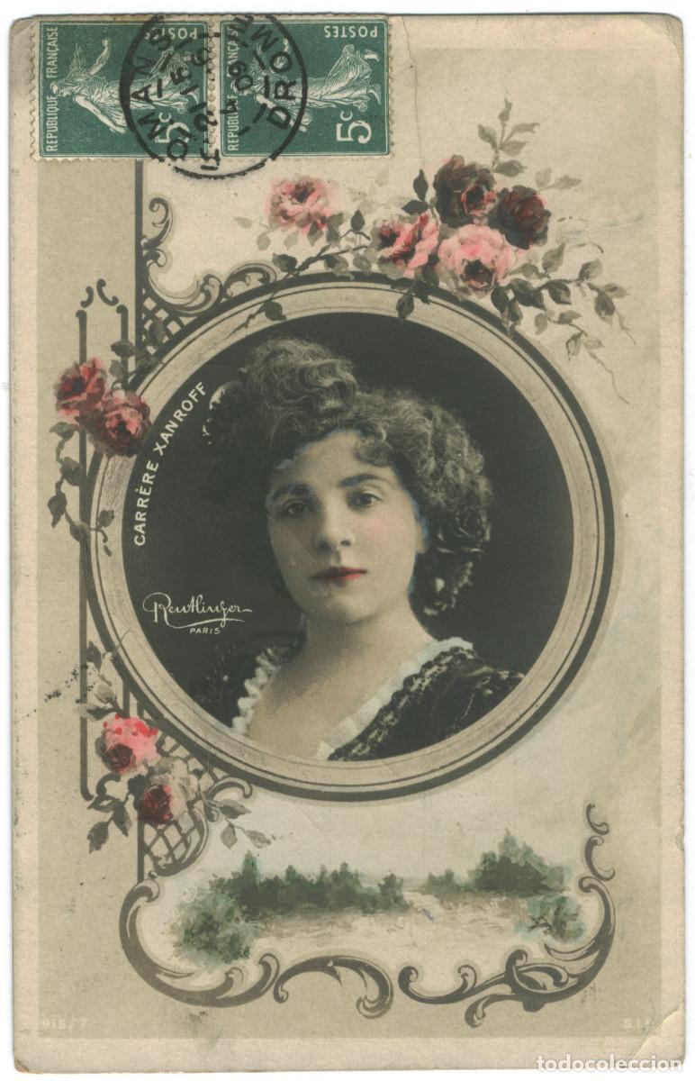 Postales: Actriz belle &eacute;poque XANROFF, Carr&egrave;re_SIP. 816-7. Photo Reutlinger