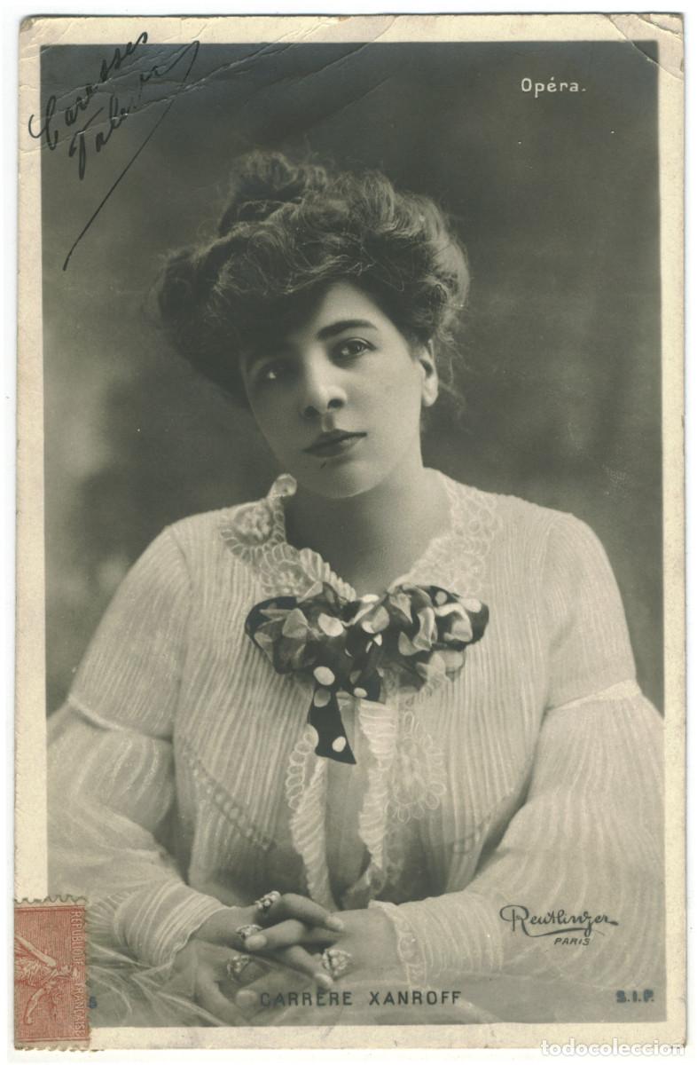 Postales: Actriz belle &eacute;poque XANROFF, Carr&egrave;re_SIP. 1045. Photo Reutlinger