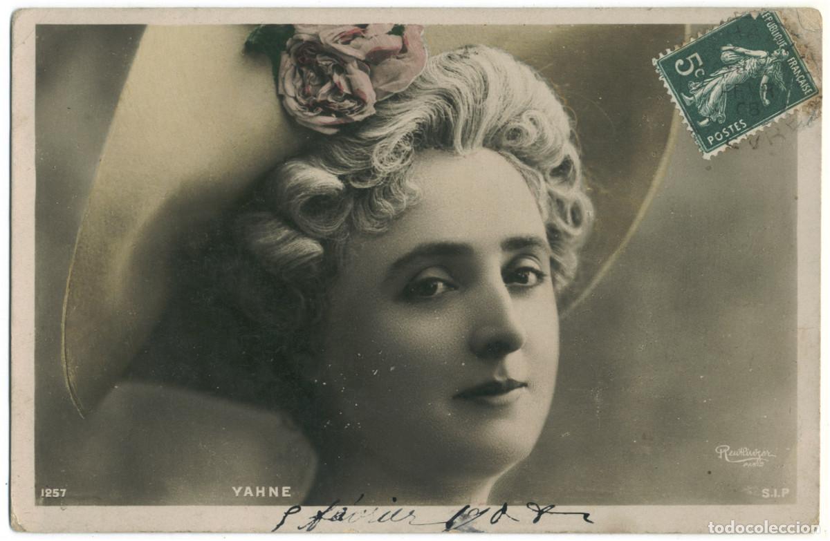 Postales: Actriz belle &eacute;poque YAHNE_SIP. 1257. Photo Reutlinger