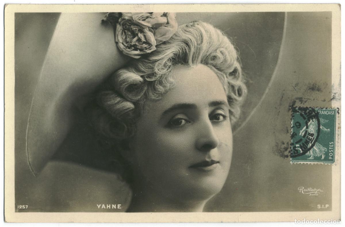 Postales: Actriz belle &eacute;poque YAHNE_SIP. 1257. Photo Reutlinger