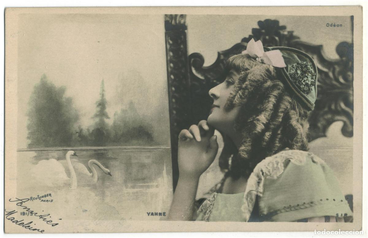 Postales: Actriz belle &eacute;poque YAHNE_SIP. 191-3. Od&eacute;on. Photo Reutlinger