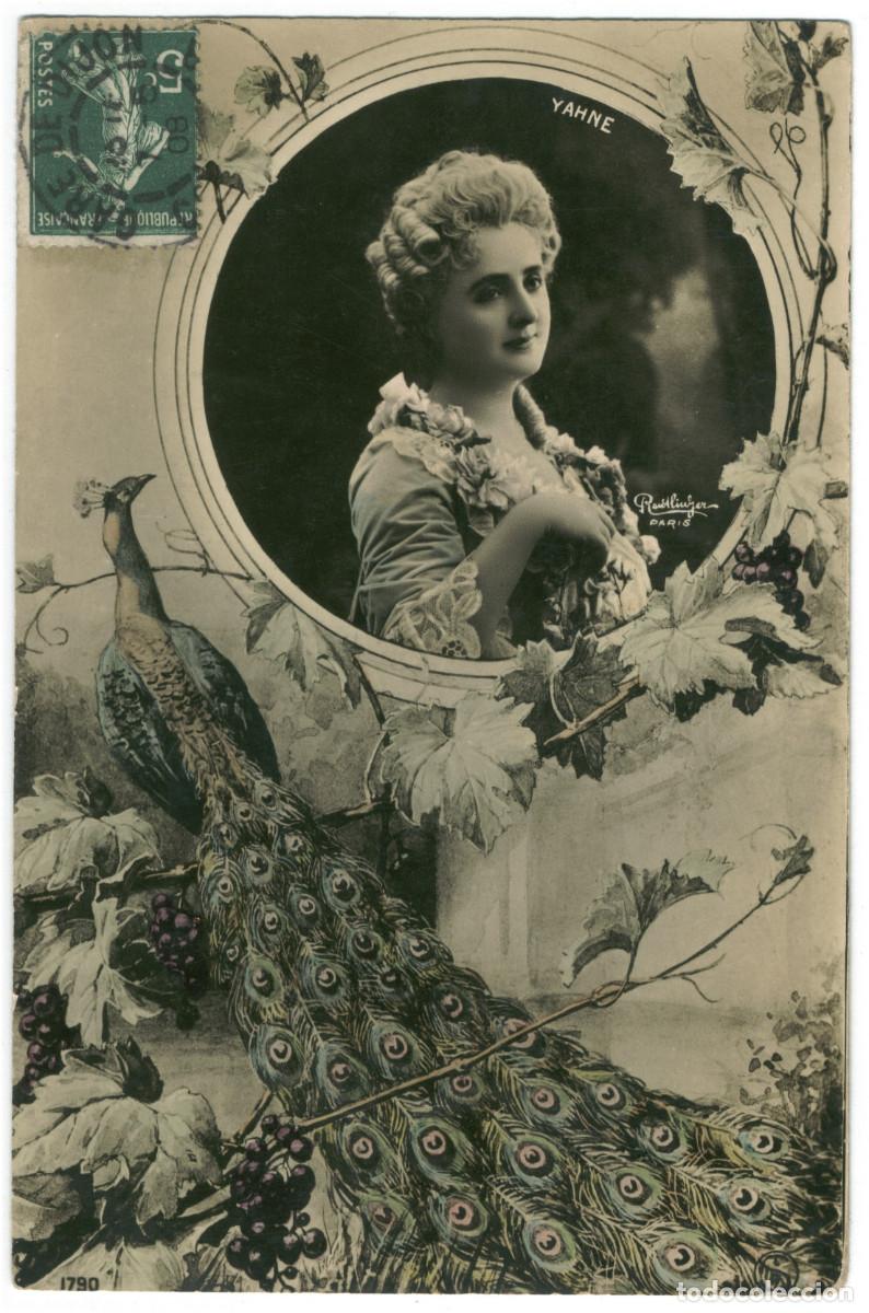 Postales: Actriz belle &eacute;poque YAHNE_SIP. 1790. Photo Reutlinger