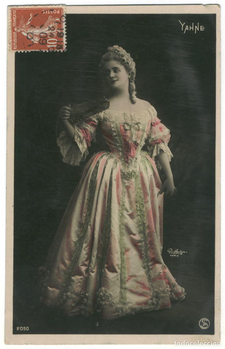 Postales: Actriz belle &eacute;poque YAHNE_SIP. 2050. Photo Reutlinger