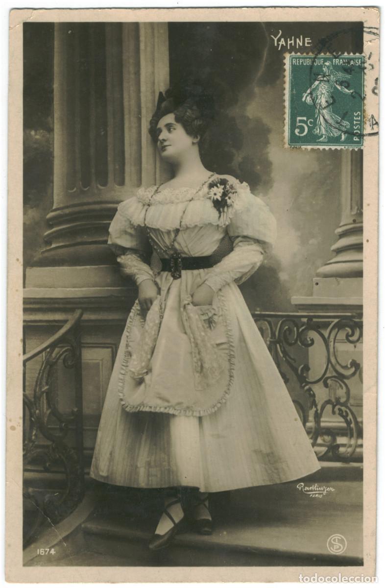 Postales: Actriz belle &eacute;poque YAHNE_SIP. 1674. Photo Reutlinger