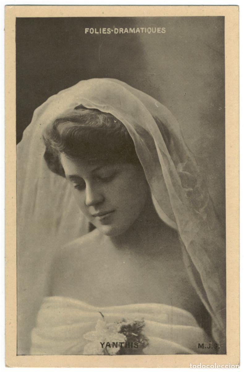 Postales: Actriz belle &eacute;poque YANTHIS_MJS. Folies Dramatiques