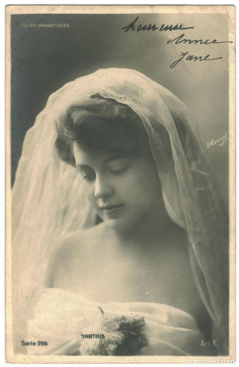 Postales: Actriz belle &eacute;poque YANTHIS_MJS. Folies Dramatiques