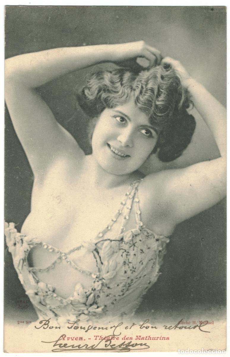 Postales: Actriz belle &eacute;poque YRVEN, Marcelle_AB.2. Mathurins. Photo H. Manuel