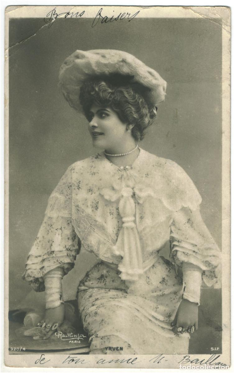 Postales: Actriz belle &eacute;poque YRVEN, Marcelle_SIP. 920-4. Photo Reutlinger
