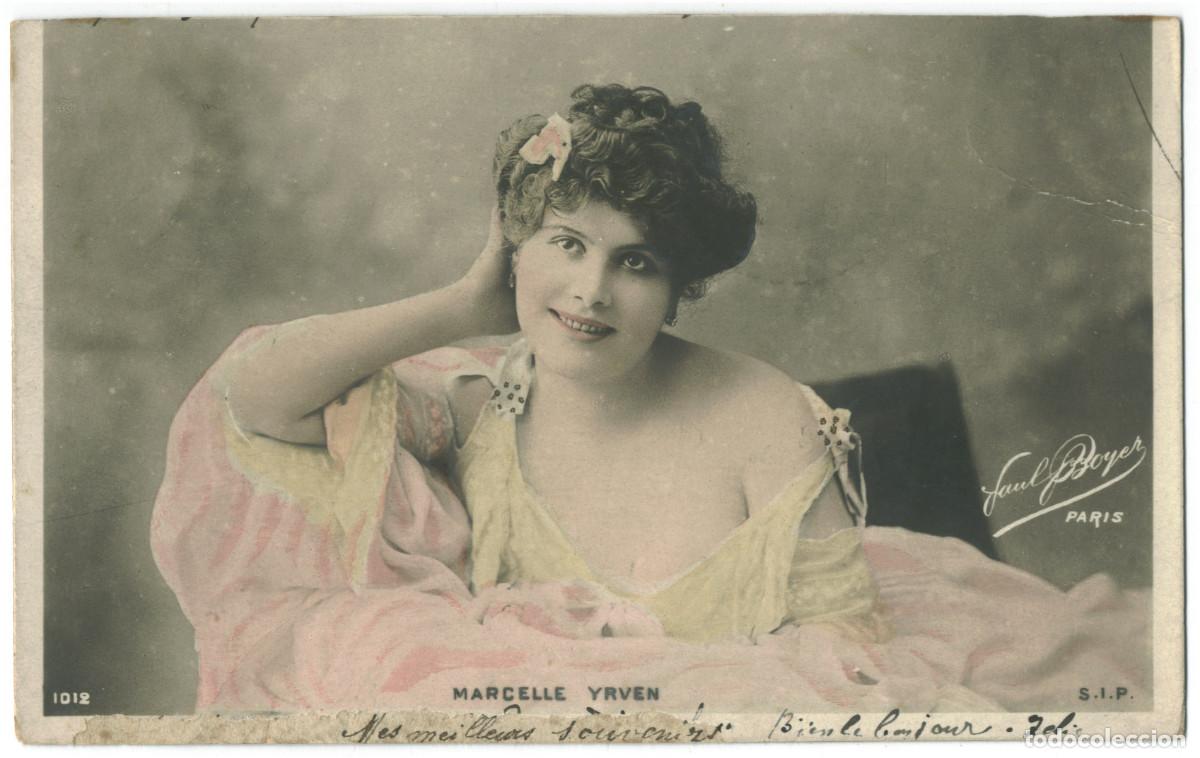 Postales: Actriz belle &eacute;poque YRVEN, Marcelle_SIP. 1012. Photo Paul Boyer