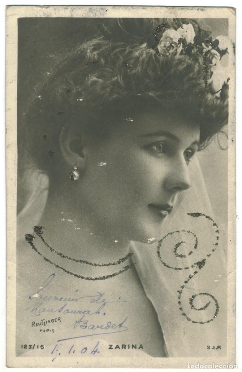 Postales: Actriz belle &eacute;poque ZARINA_SIP. 123-15. Photo Reutlinger
