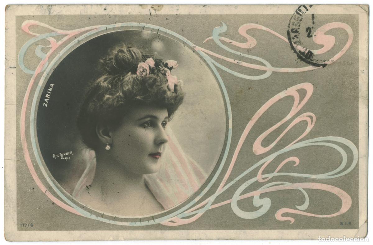 Postales: Actriz belle &eacute;poque ZARINA_SIP. 177-6. Photo Reutlinger