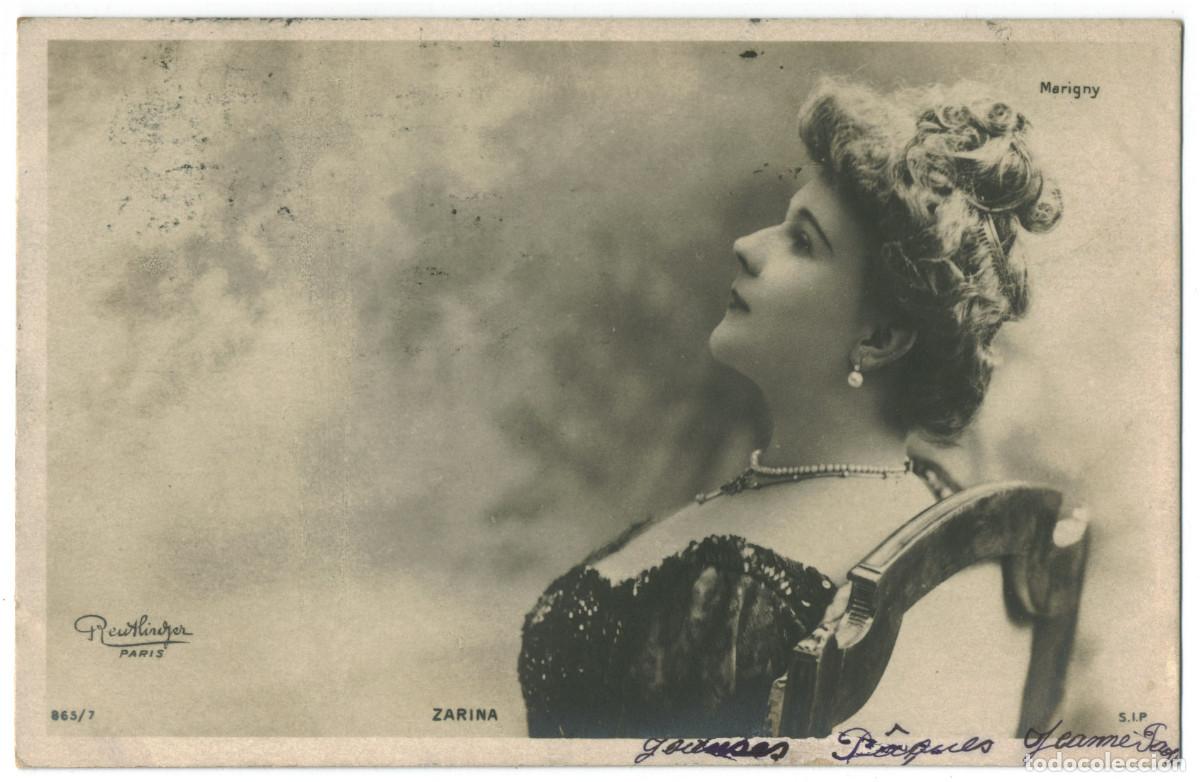 Postales: Actriz belle &eacute;poque ZARINA_SIP. 865-7. Marigny. Photo Reutlinger