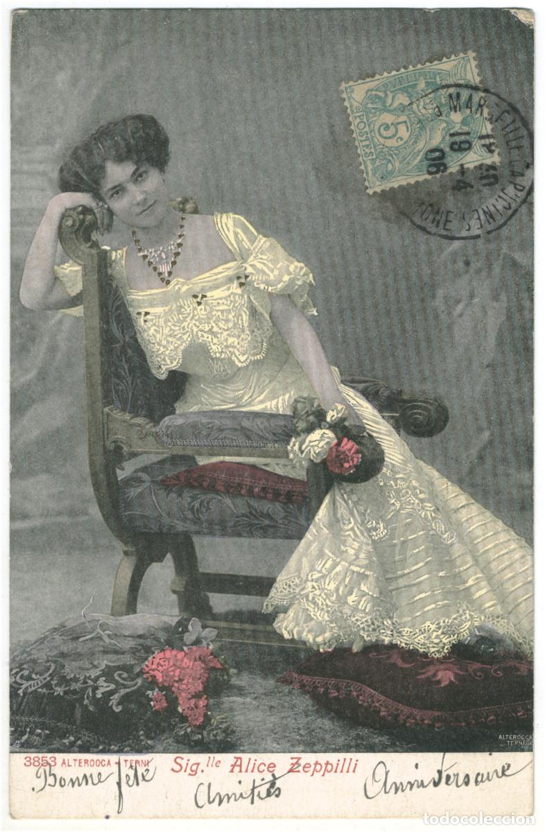 Postales: Actriz belle &eacute;poque ZEPPILLI, Alice_Alterocca Terni. 3853