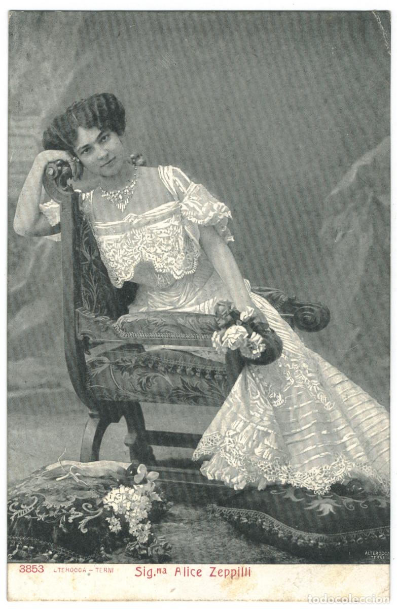 Postales: Actriz belle &eacute;poque ZEPPILLI, Alice_Alterocca Terni. 3853