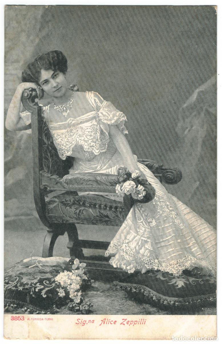 Postales: Actriz belle &eacute;poque ZEPPILLI, Alice_Alterocca Terni. 3853