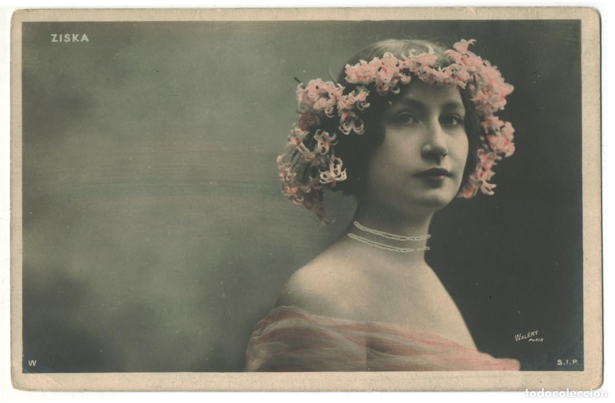 Postales: Actriz belle &eacute;poque ZISKA_&Eacute;toile. 5057. Photo Wal&eacute;ry