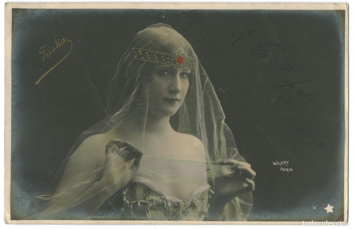 Postales: Serie 3 Potales Actriz belle &eacute;poque ZISKA_&Eacute;toile. 619-30. Photo Wal&eacute;ry