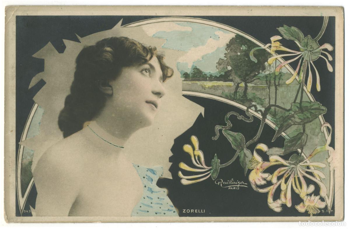 Postales: Actriz belle &eacute;poque ZORELLI_SIP. 943. Photo Reutlinger