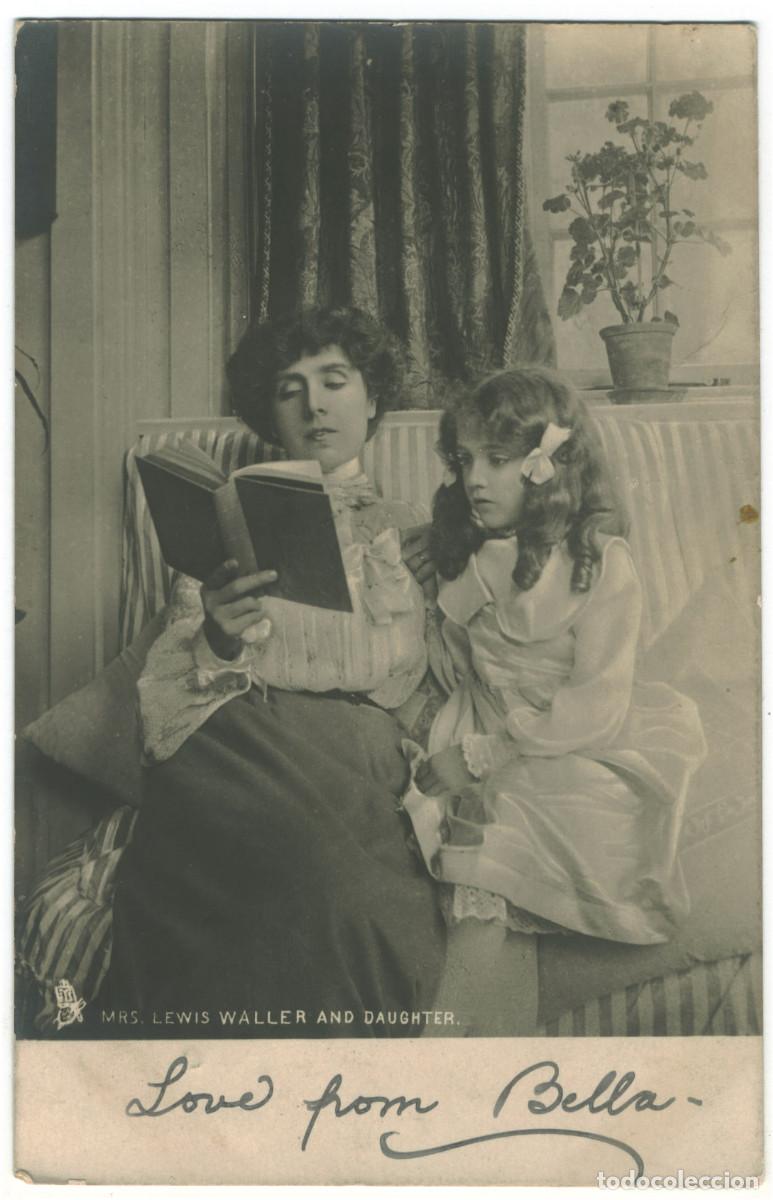 Postales: Actriz WALLER, Mrs. Lewis_Raphael Tuck (Real Photograph; 5110). And Daughter