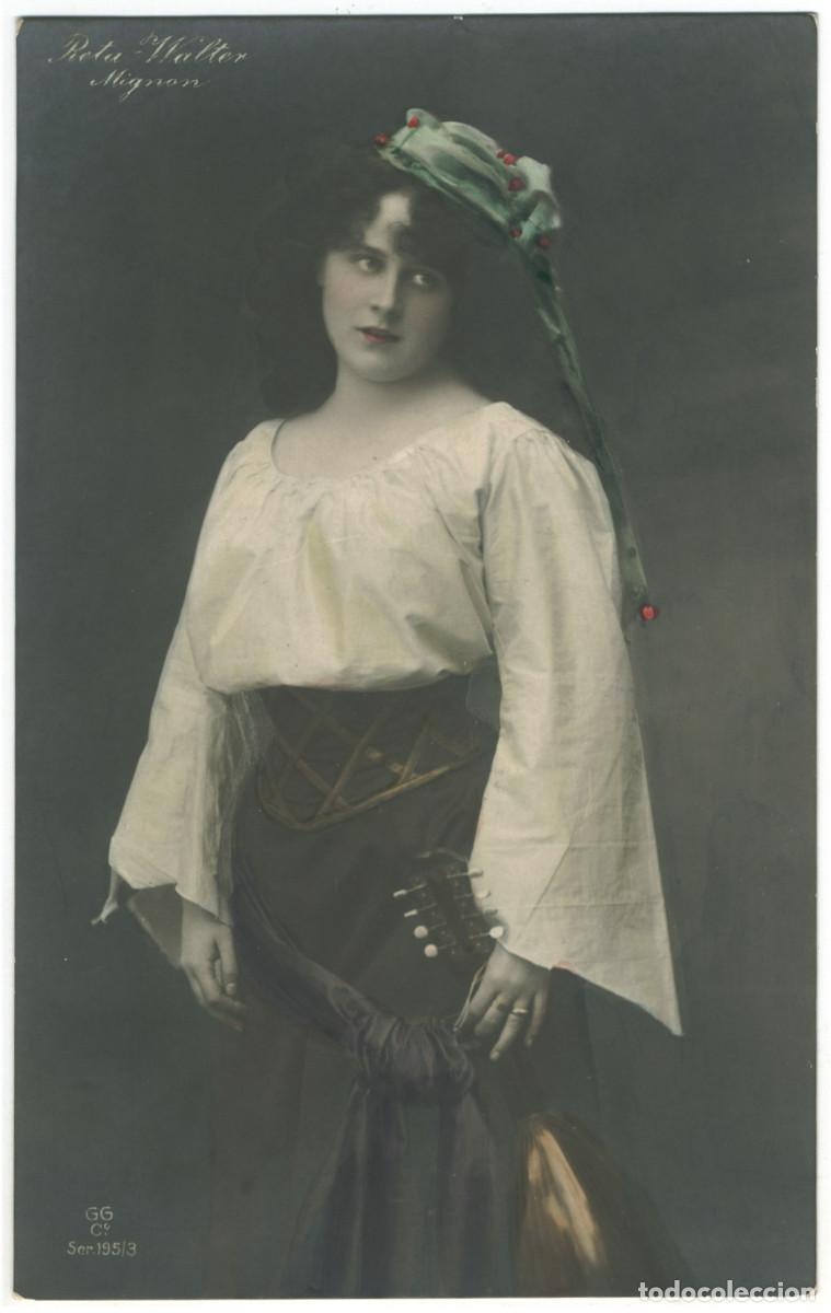 Postales: Actriz WALTER, Reta_GG. 195-3. As Mignon