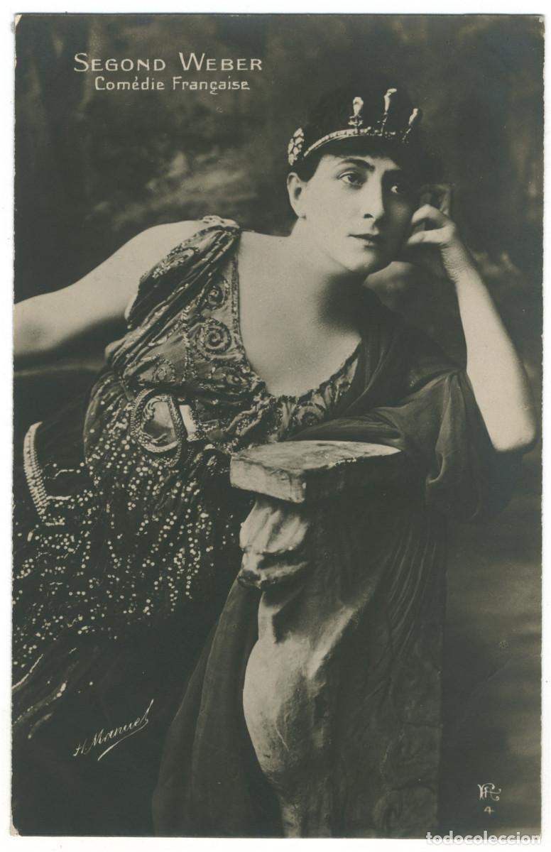 Postales: Actriz WEBER, Segond_A. Christensen. 4. Com&eacute;die Fran&ccedil;aise. Photo H. Manuel
