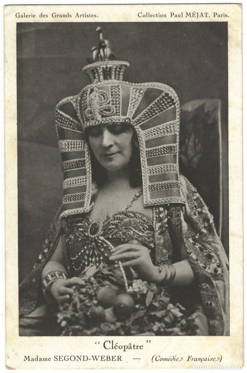 Postales: Actriz WEBER, Segond_Paul M&eacute;jat. Galerie des Grands Artistes. Com&eacute;die Fran&ccedil;aise. As Cl&eacute;op&acirc;tre