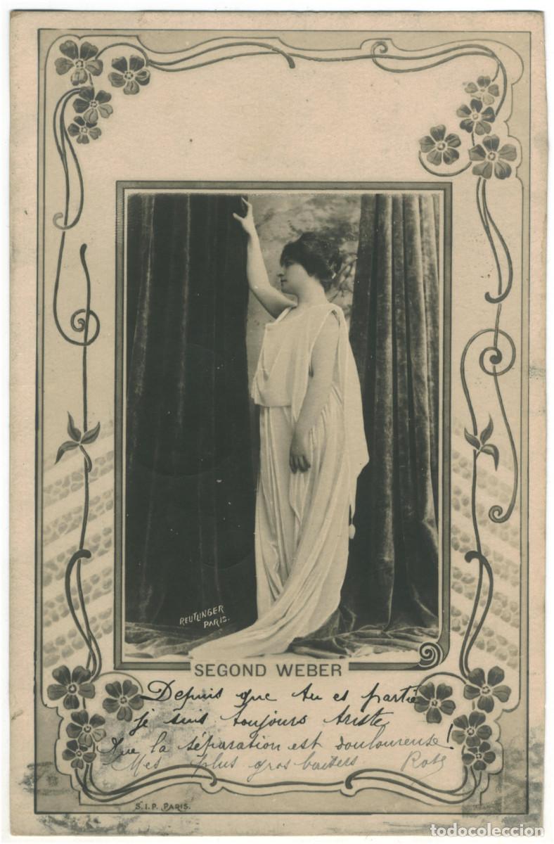Postales: Actriz WEBER, Segond_SIP. Photo Reutlinger