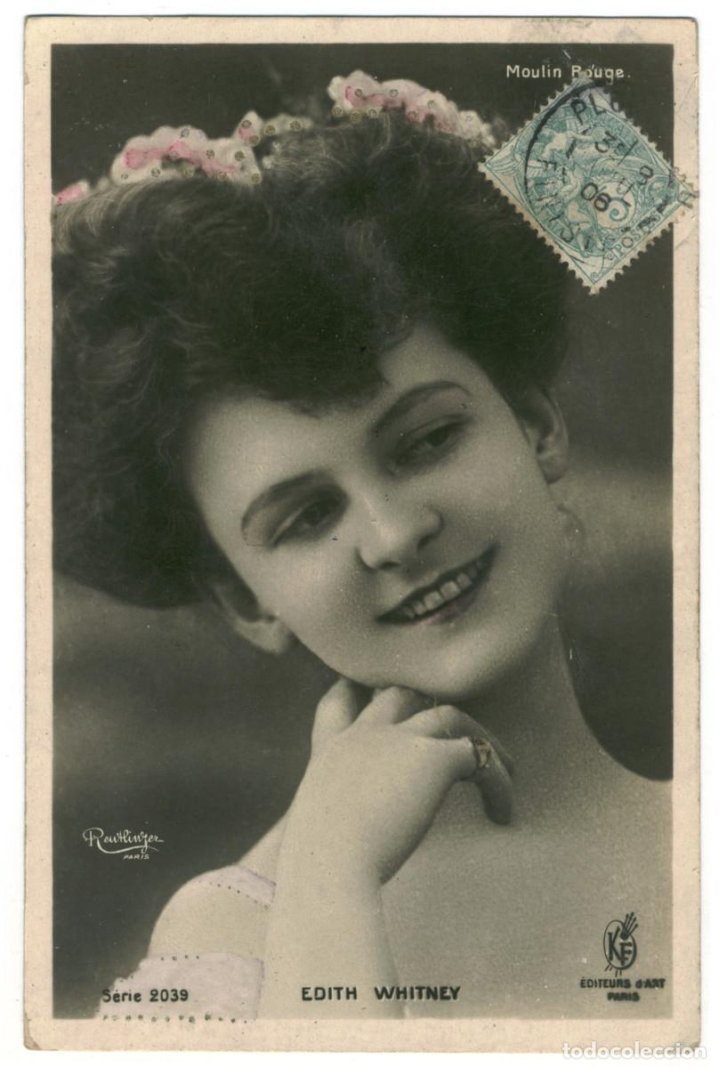 Postales: Actriz WHITNEY, Edith_KF. 2039. Moulin Rouge. Photo Reutlinger