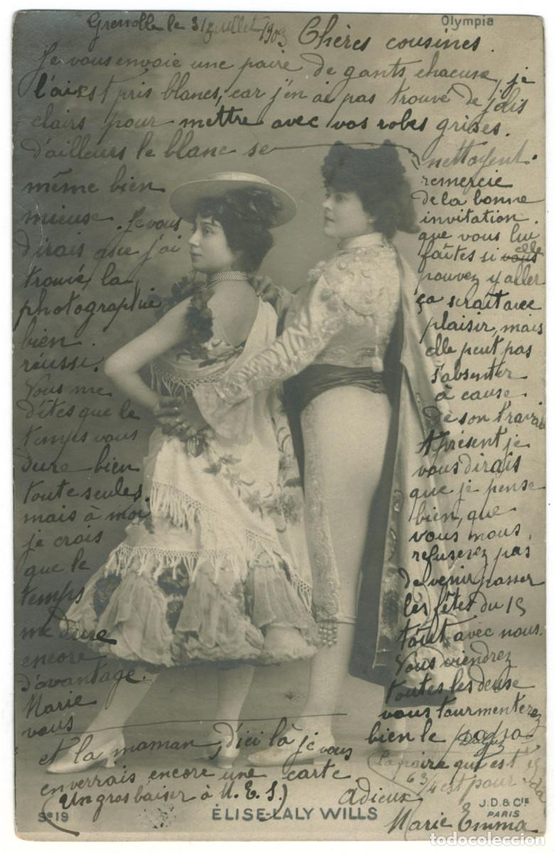 Postales: Actriz WILLS, Laly & &Egrave;LISE_J.D. 19. Olympia. Photo Dugus