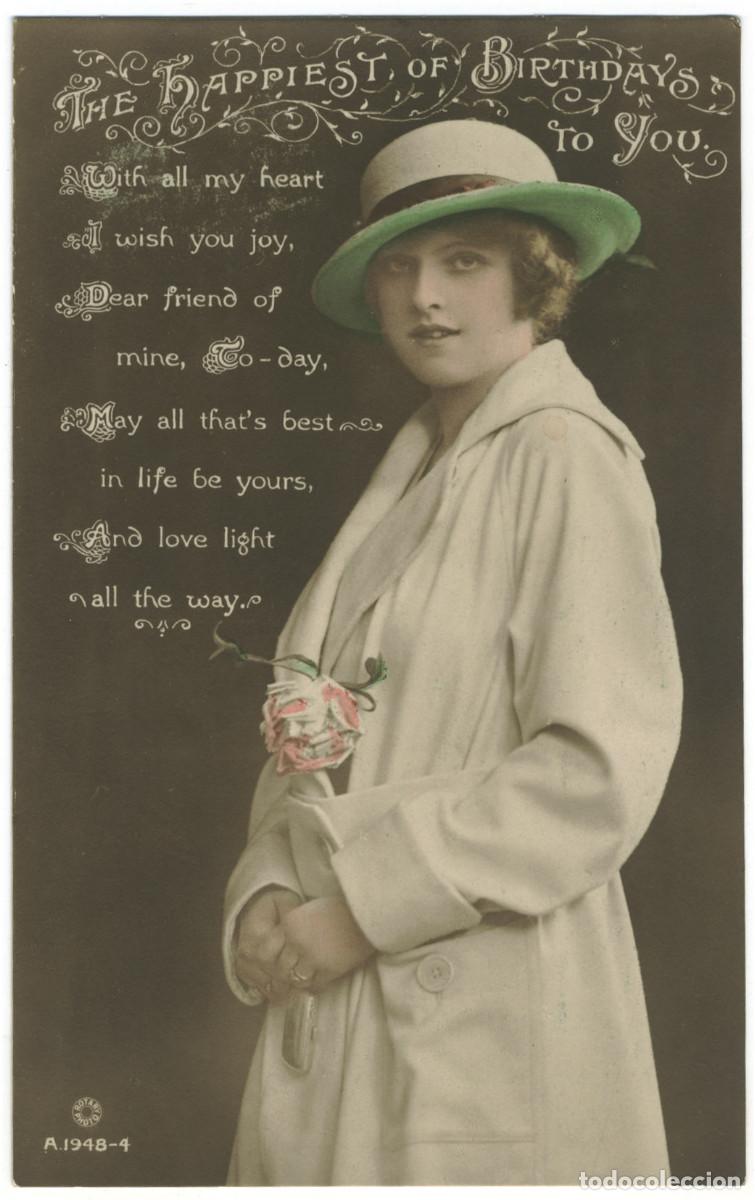 Postales: Actriz WORTH, Constance_Rotary. A 1948-4. The happiest of birthday to you