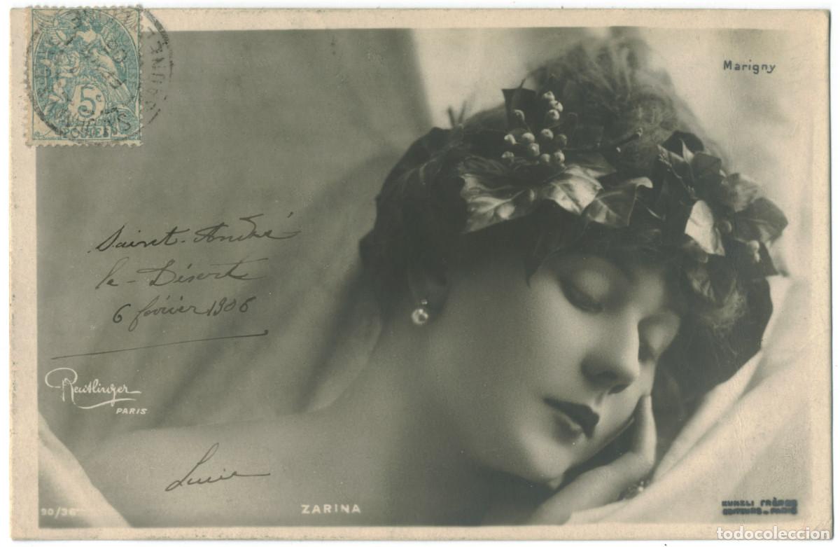 Postales: Actriz ZARINA_Kunzli. 30-36. Marigny. Photo Reutlinger