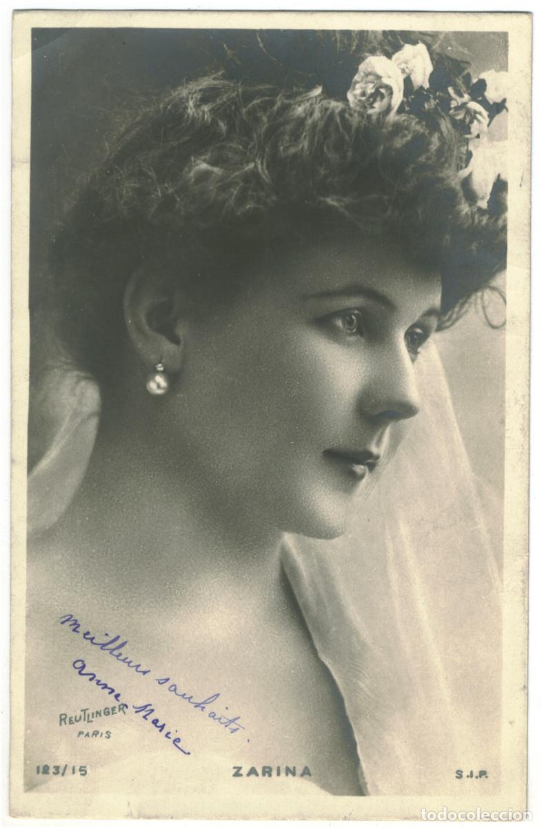 Postales: Actriz ZARINA_SIP. 123-15. Photo Reutlinger