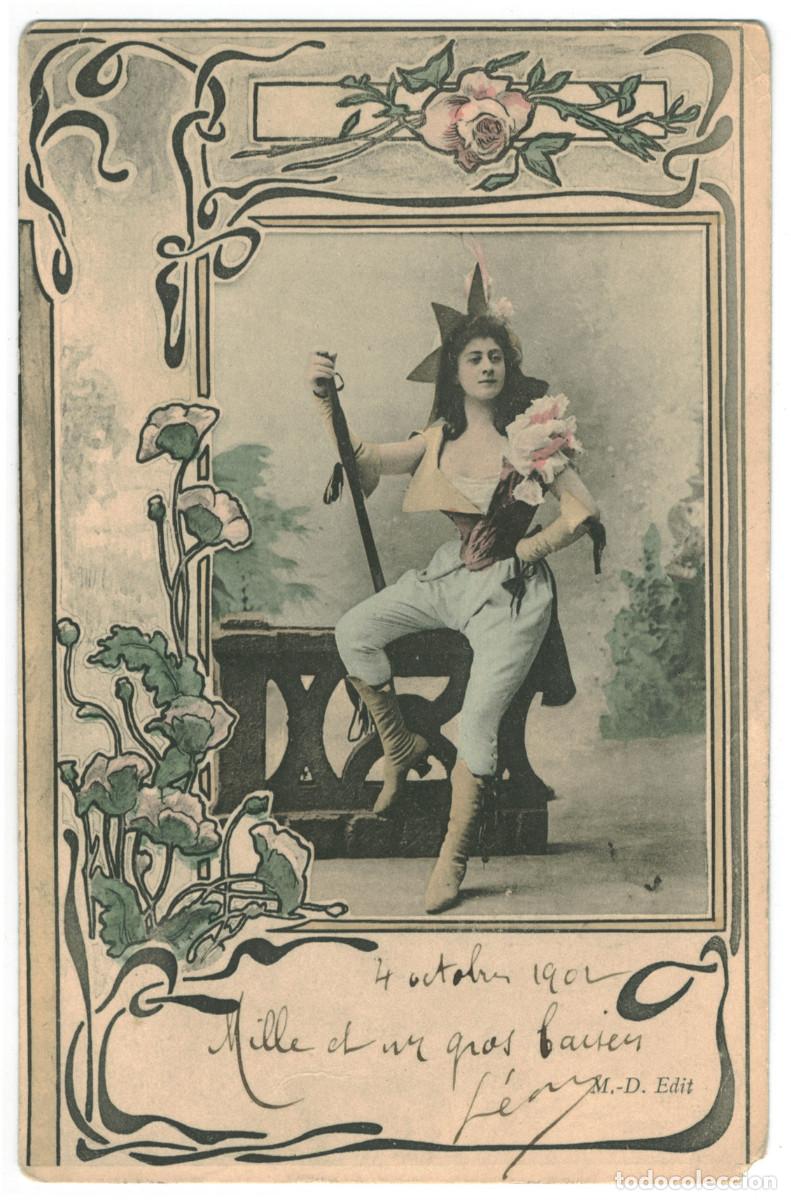 Postales: Actriz belle &eacute;poque L&eacute;ony_MD